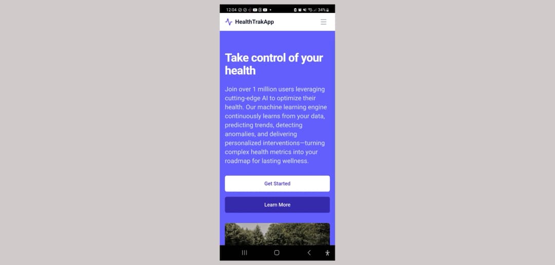 HealthtrakApp mobile app