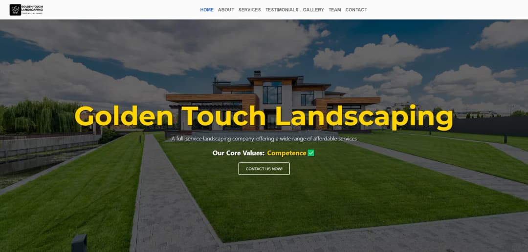 Business Website with Contact Form